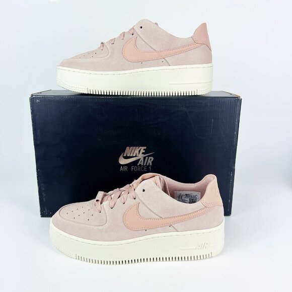 NEW Nike Air Force 1 Sage Low Women's Particle Beige Phantom AR5339-201 - Picture 10 of 16